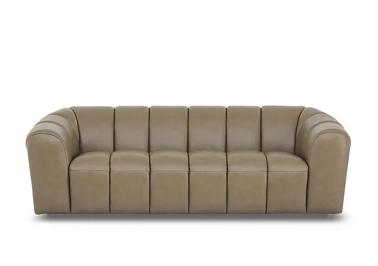 Rhianna 3 Seater Leather Sofa - Montana Barley