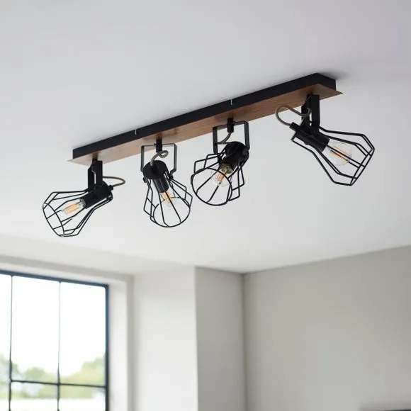Fulton 4 Light Semi Flush Spotlight Bar 2