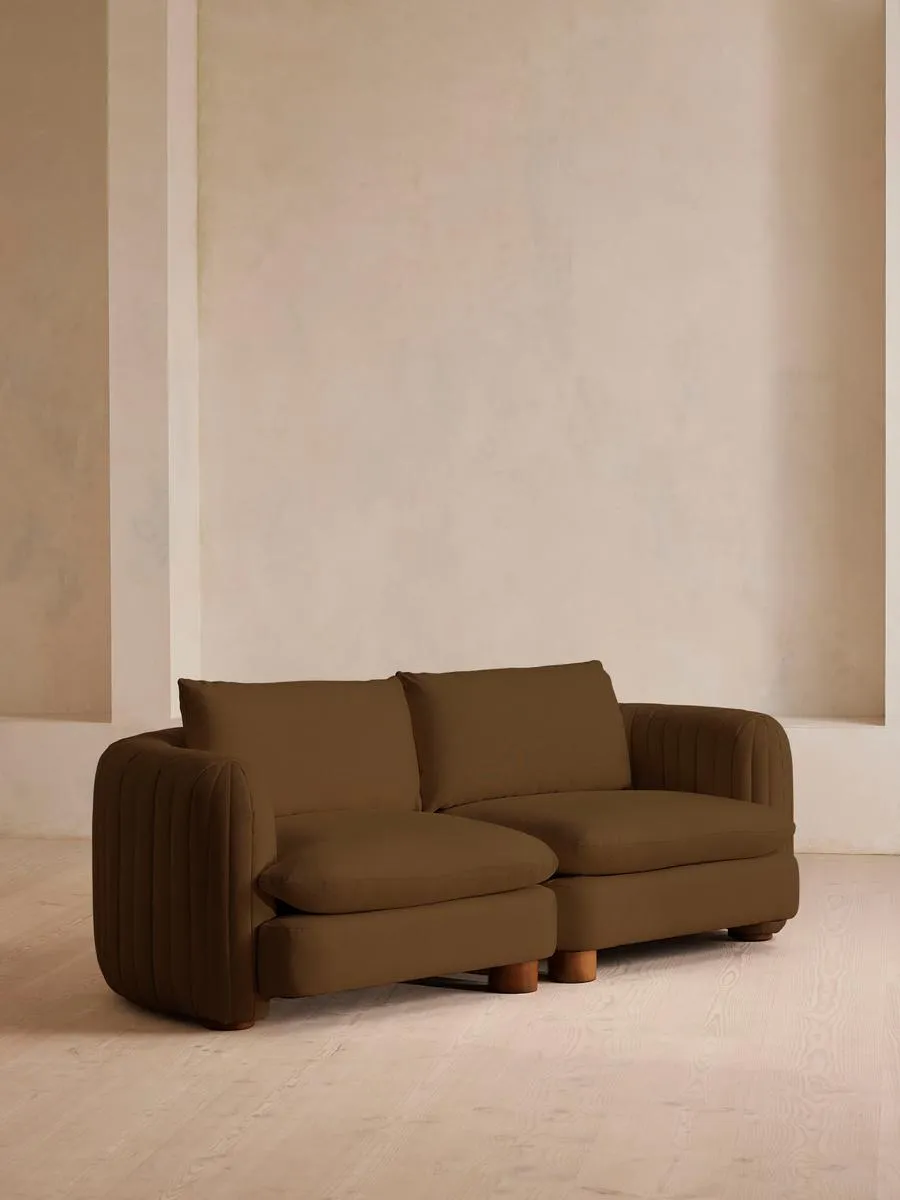Vivienne Deeper Sit Modular Sofa, Three Seater, Linen, Ochre