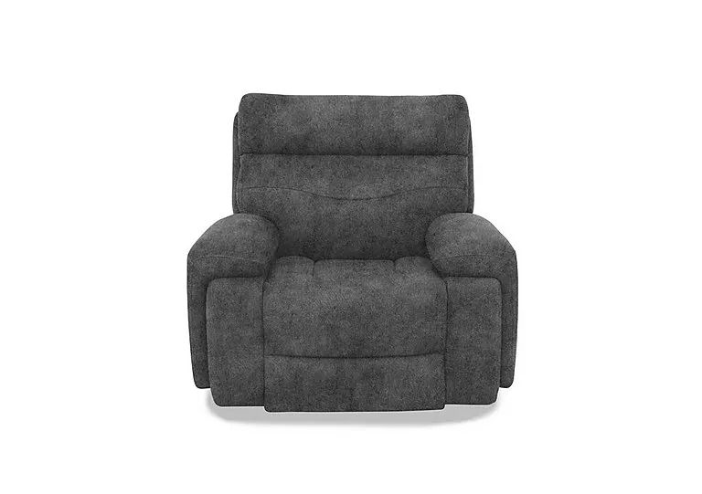 Cinemax Fabric Media Arm Power Recliner Chair with Power Headrest