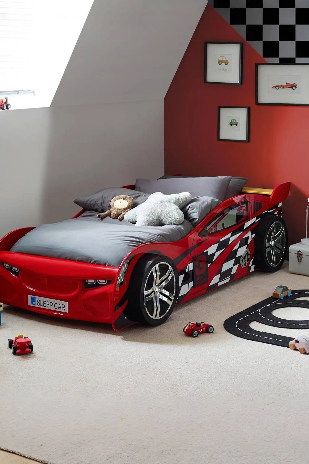 Julian Bowen Scorpion Single Red Racer Car Bed