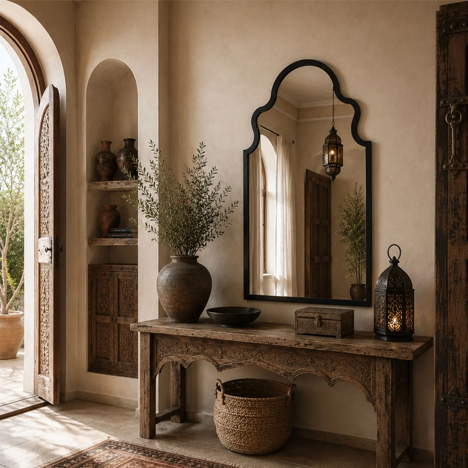 Yearn Mirrors Moroccon mirror black 98(h)x52cm(w) 3