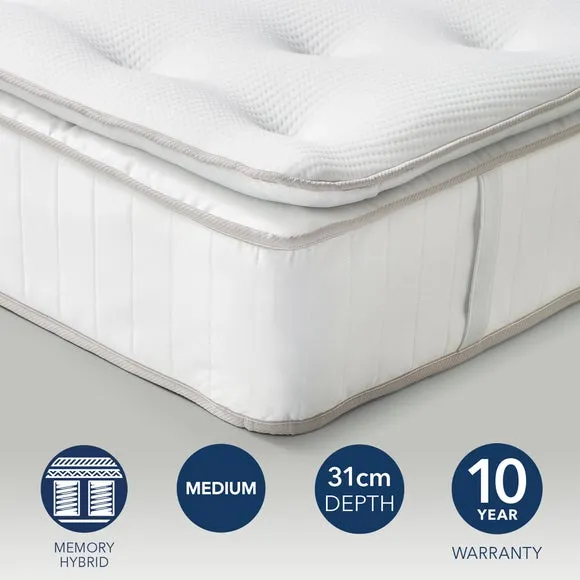 Fogarty 1000 Pocket Memory Foam Pillow Top Hybrid Mattress