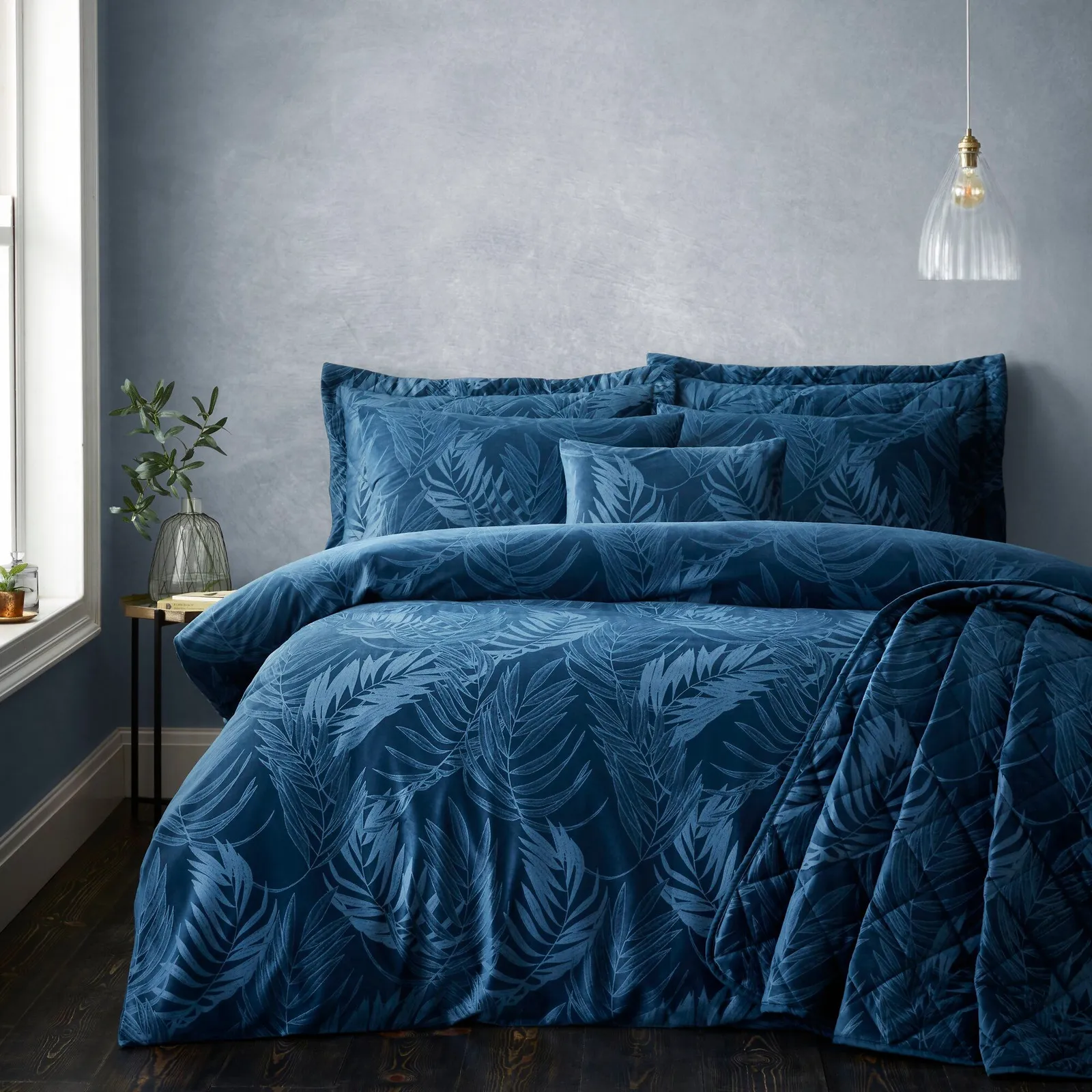 Portfolio Home Woburn Duvet Cover Set with Pillowcase in Teal 1