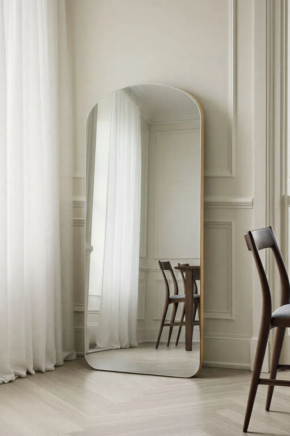 Yearn Mirrors Soho Curved Arch Full Length Mirror Gold