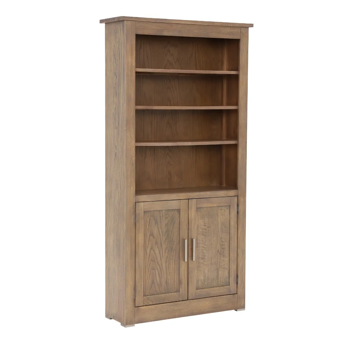Roker Two Door Bookcase, Burnt Oak
