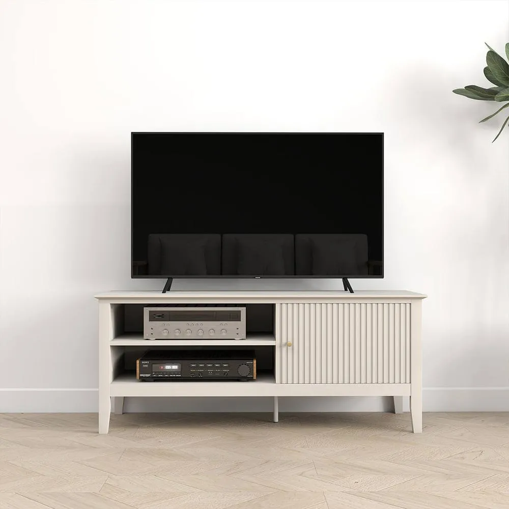 Melody Maison Large Taupe Wooden Tv Cabinet - Hales Taupe Range in Beige 6