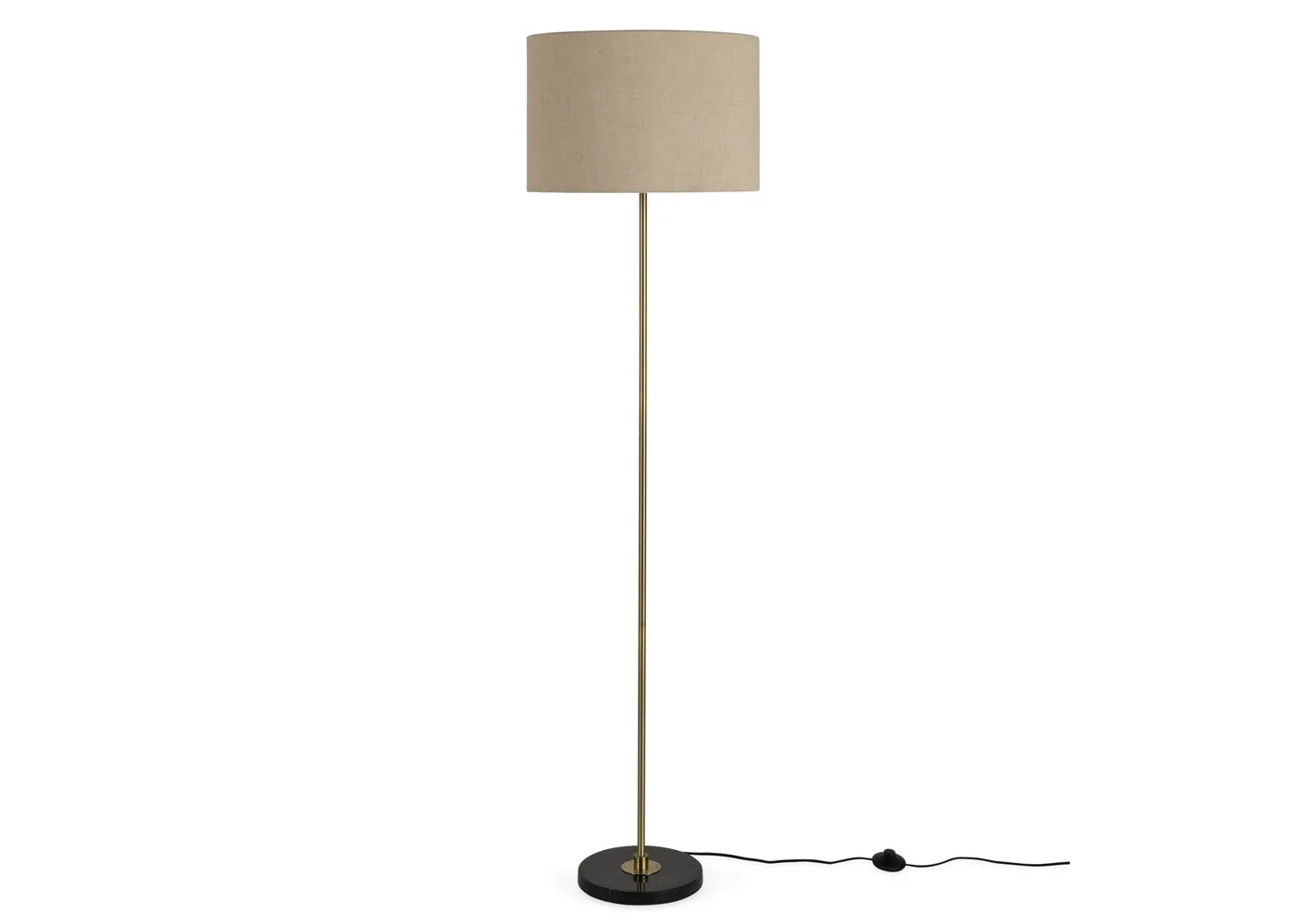 Heal's Simple Floor Lamp Black Marble