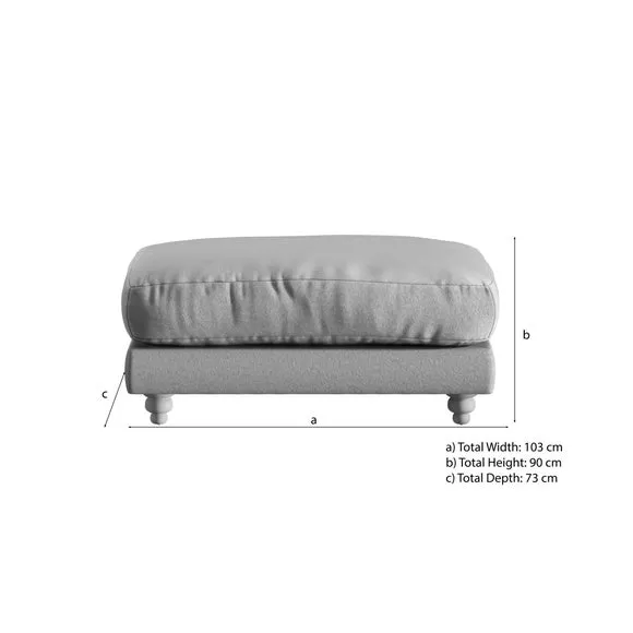 Martha Vintage Velvet Footstool 6