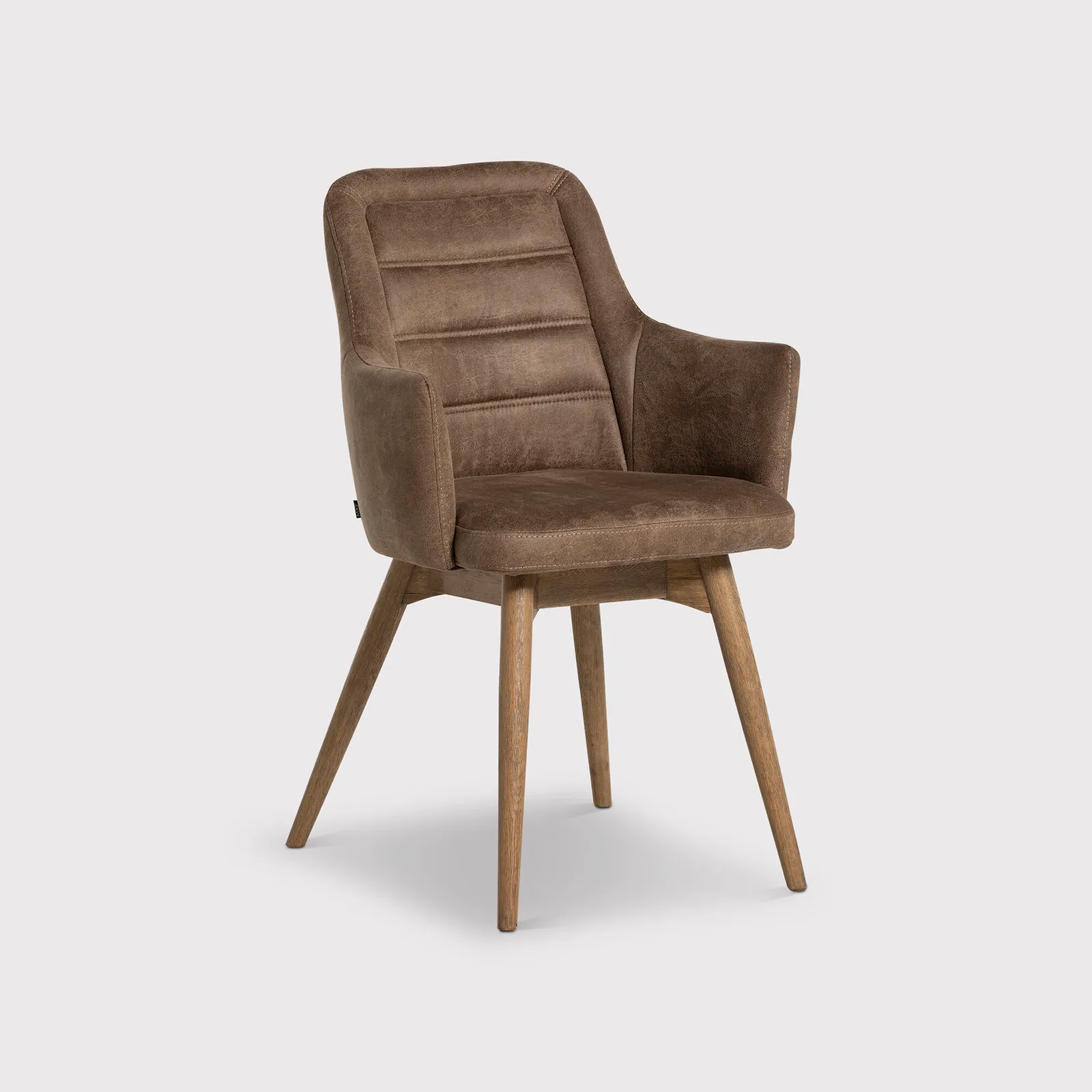 Hida Dining Chair With Arms, Brown | Barker & Stonehouse 2