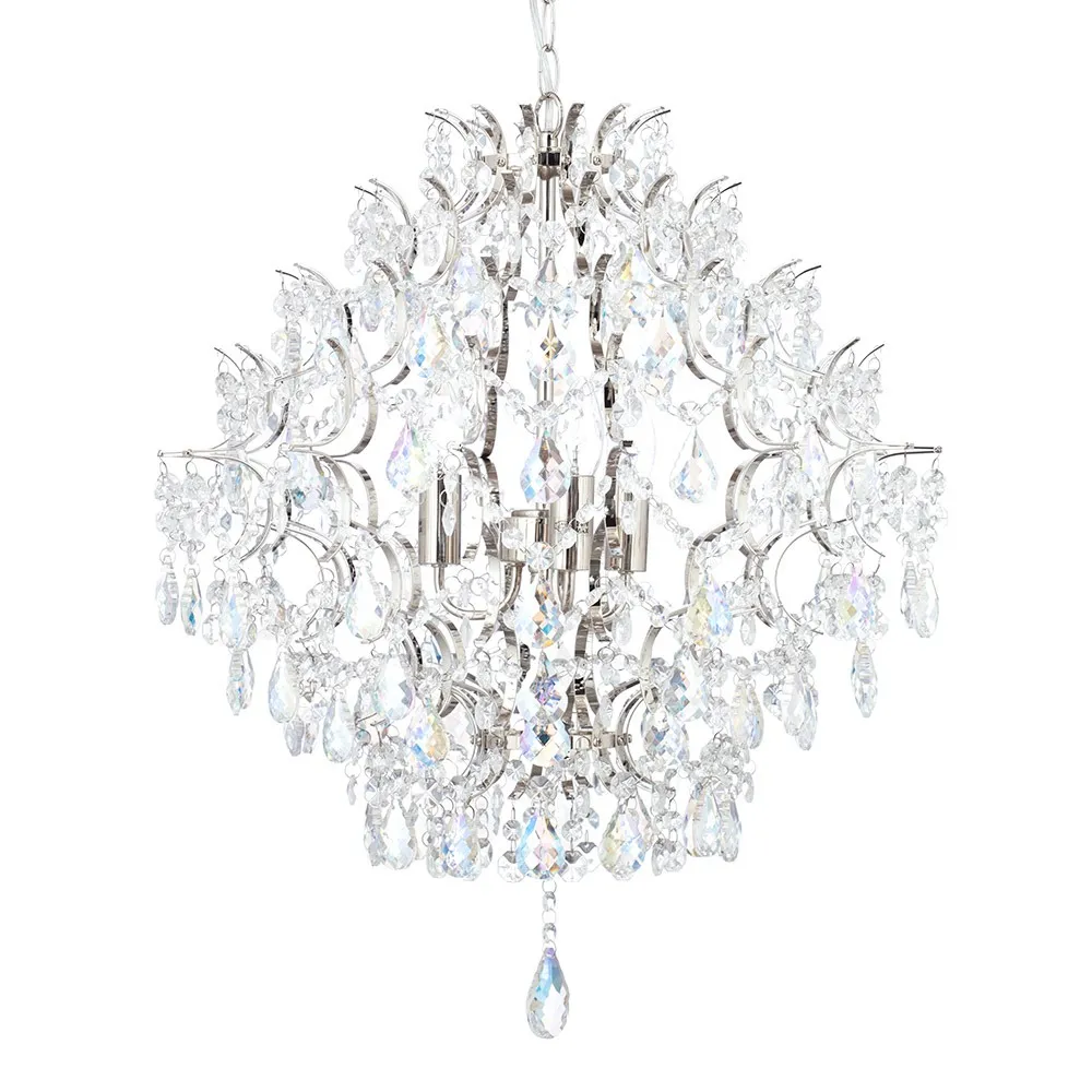 Lisa 3 Light Pendant, Nickel
