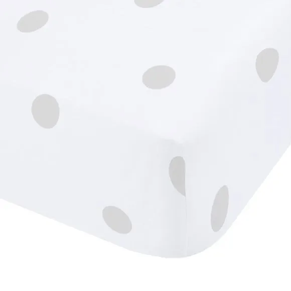 Catherine Lansfield Polka Dot 100% Brushed Cotton Fitted Sheet 3