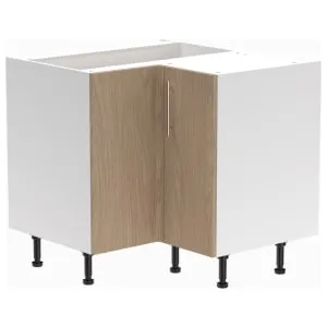 Wickes Orlando Scandi Oak Slab Corner Base Unit - 925mm
