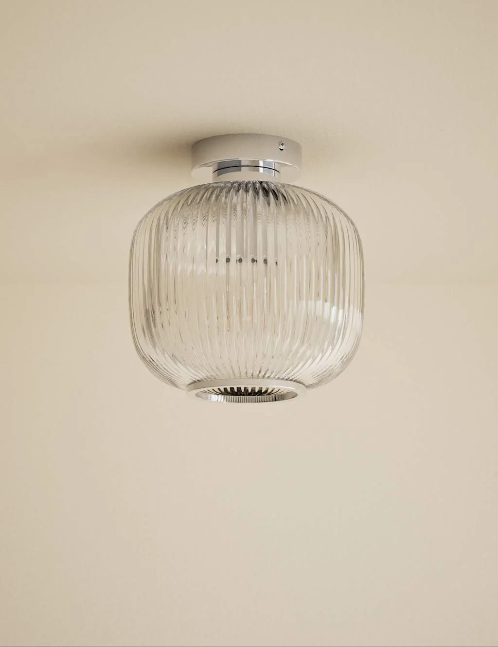 M&S Amelia Flush Ceiling Light Grey