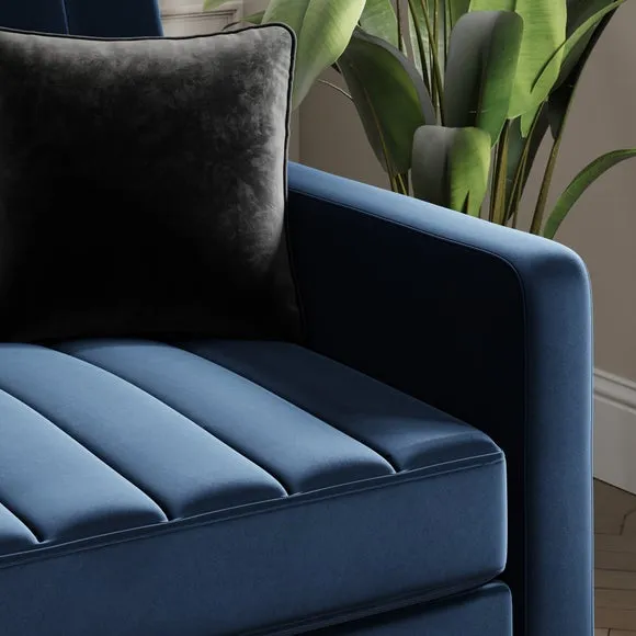 Kendall Quilted Velvet Clic Clac Storage Corner Sofa Bed 5
