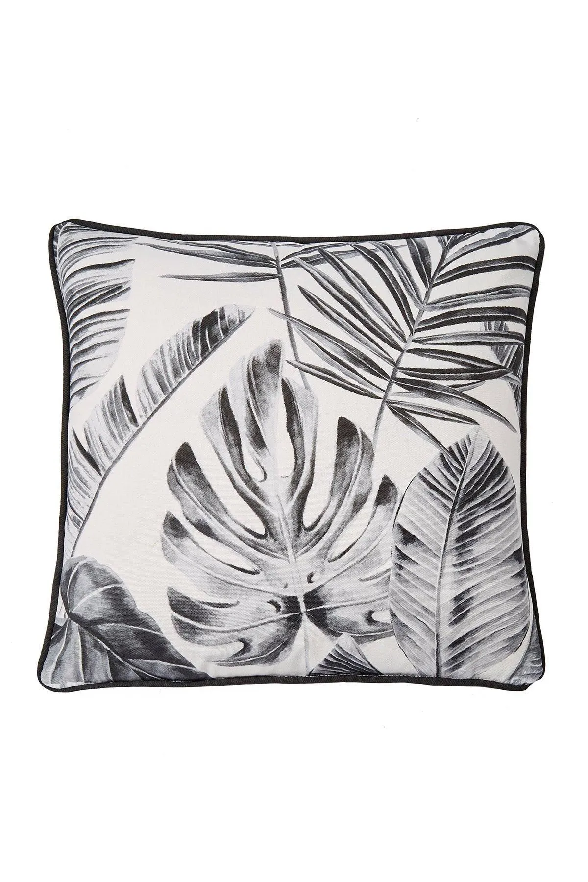 Dreams & Drapes 'Tahiti' Outdoor Water & UV Resistant Garden Filled Bench Cushion in Silver 2