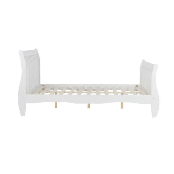 Belford Wooden Bed Frame, White 6