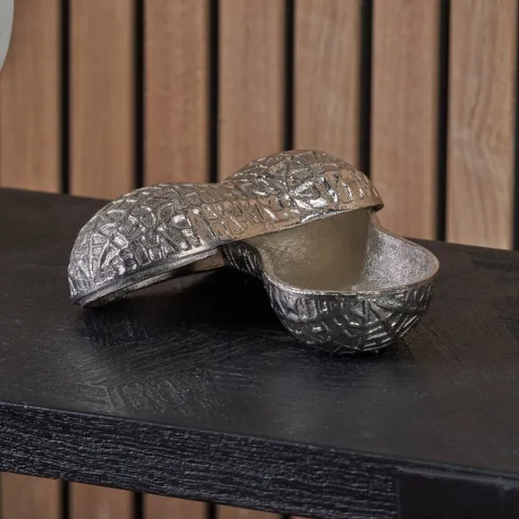 Metal Peanut Lidded Trinket Bowl 2