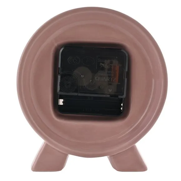 Interval Ceramic Round Mantel Clock 4
