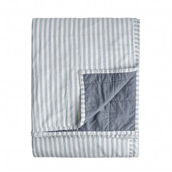 Yard Hebden Stripe 100% Cotton Bedspread 4