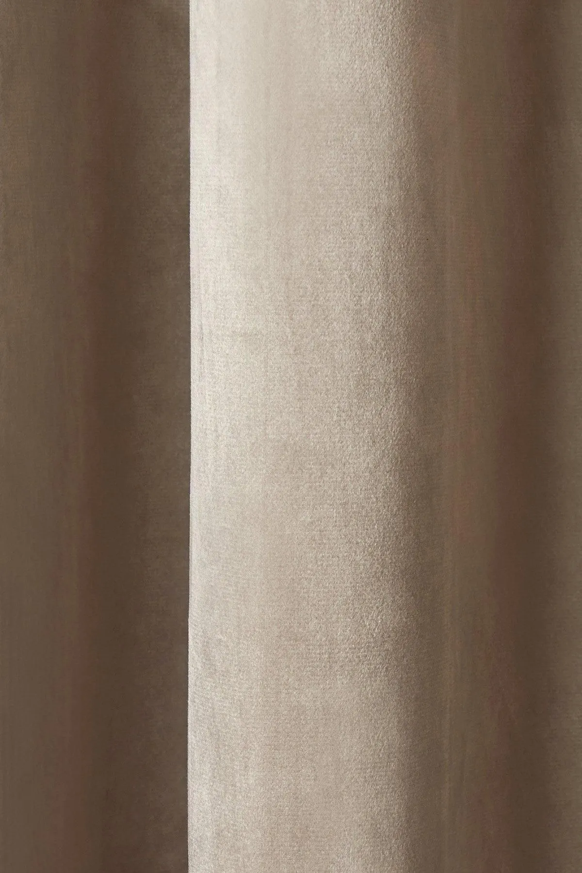 Laurence Llewelyn-Bowen Montrose' Velvet Blackout-Coated Pair of Eyelet Curtains in Natural 3