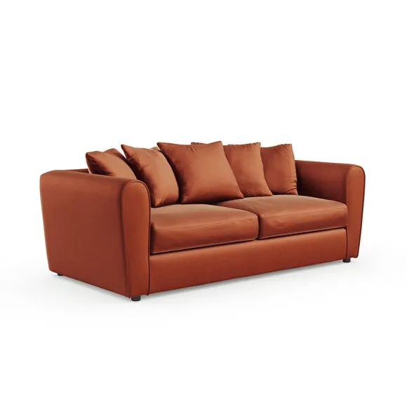 Blake Curved Arm Opulent Velvet 3 Seater Sofa 5