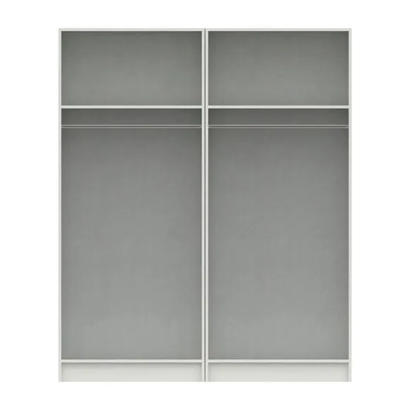 Parker 4 Door Wardrobe, Mirrored 4