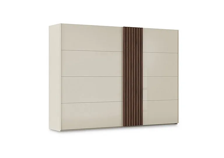 Estella 301cm 2 Door Glass Sliding Wardrobe - Bedroom Furniture - In Time for Christmas