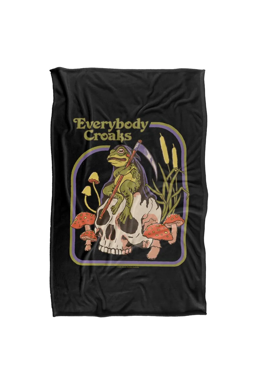 Steven Rhodes Everybody Croaks Silky Touch Super Soft Throw Blanket
