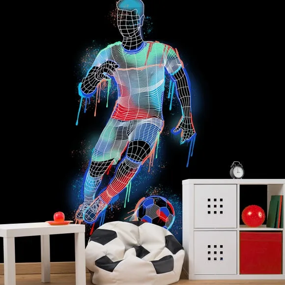 Boy Footballer Wall Mural 1