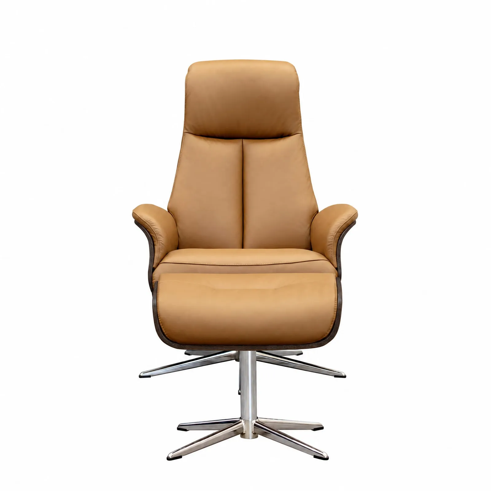 G Plan Skara Manual Recliner Chair & Stool Leather | Barker & Stonehouse 3
