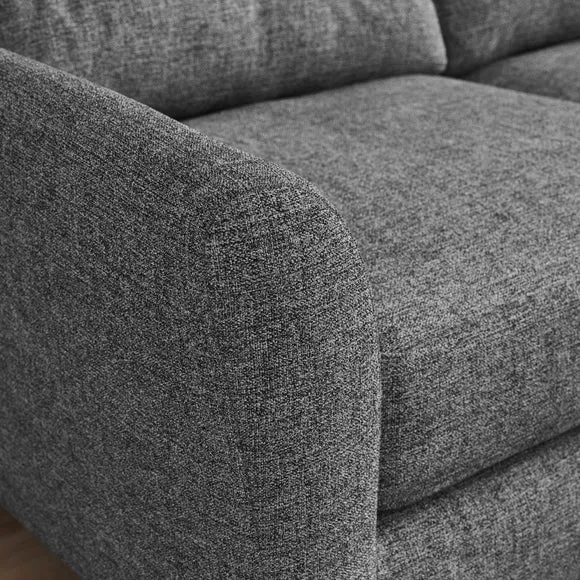 Sven Tonal Weave Large Corner Chaise Sofa 4