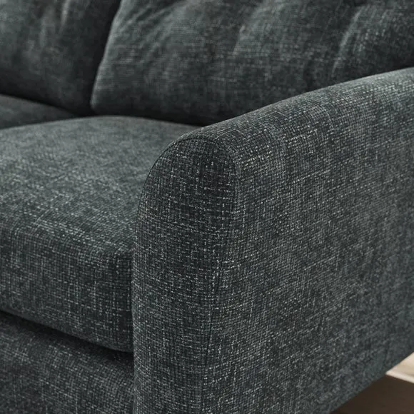 Sven Chunky Chenille Large Corner Chaise Sofa 5