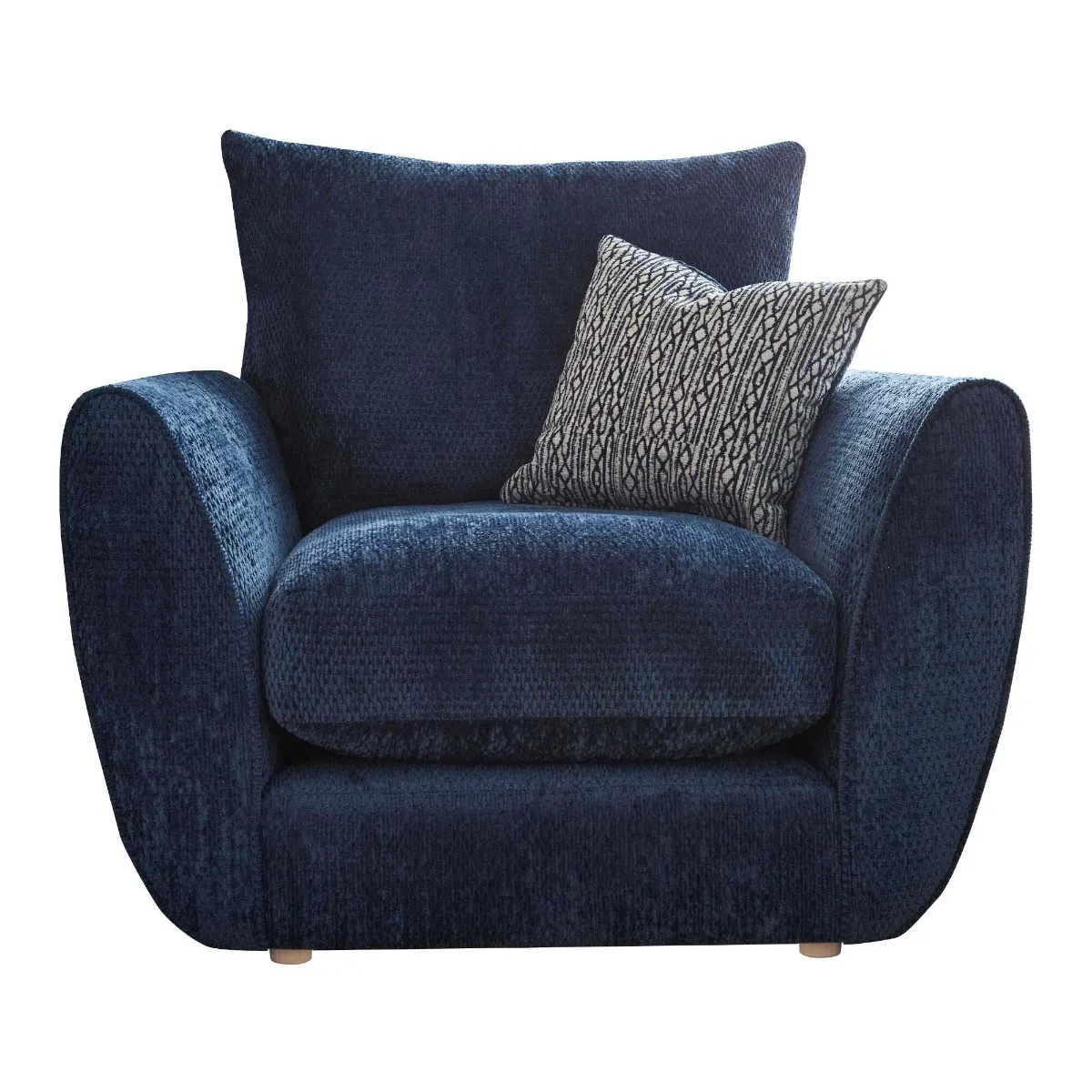 Big Blue Single Seater Chair/Armchair - W98 x D98 x H84cm - Barker & Stonehouse