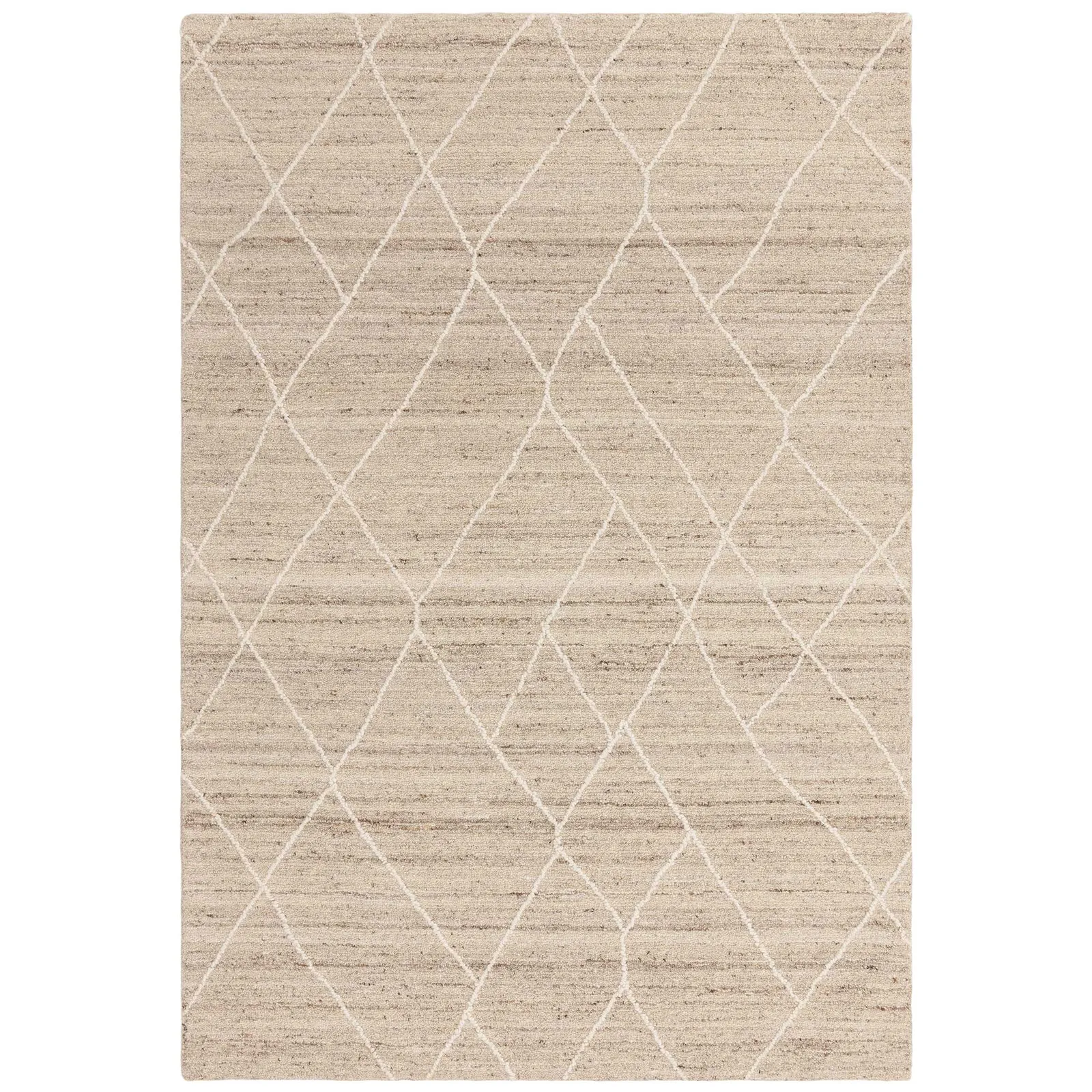 Elin 160X230Cm Rug Natural, Square, Neutral Wool | Barker & Stonehouse