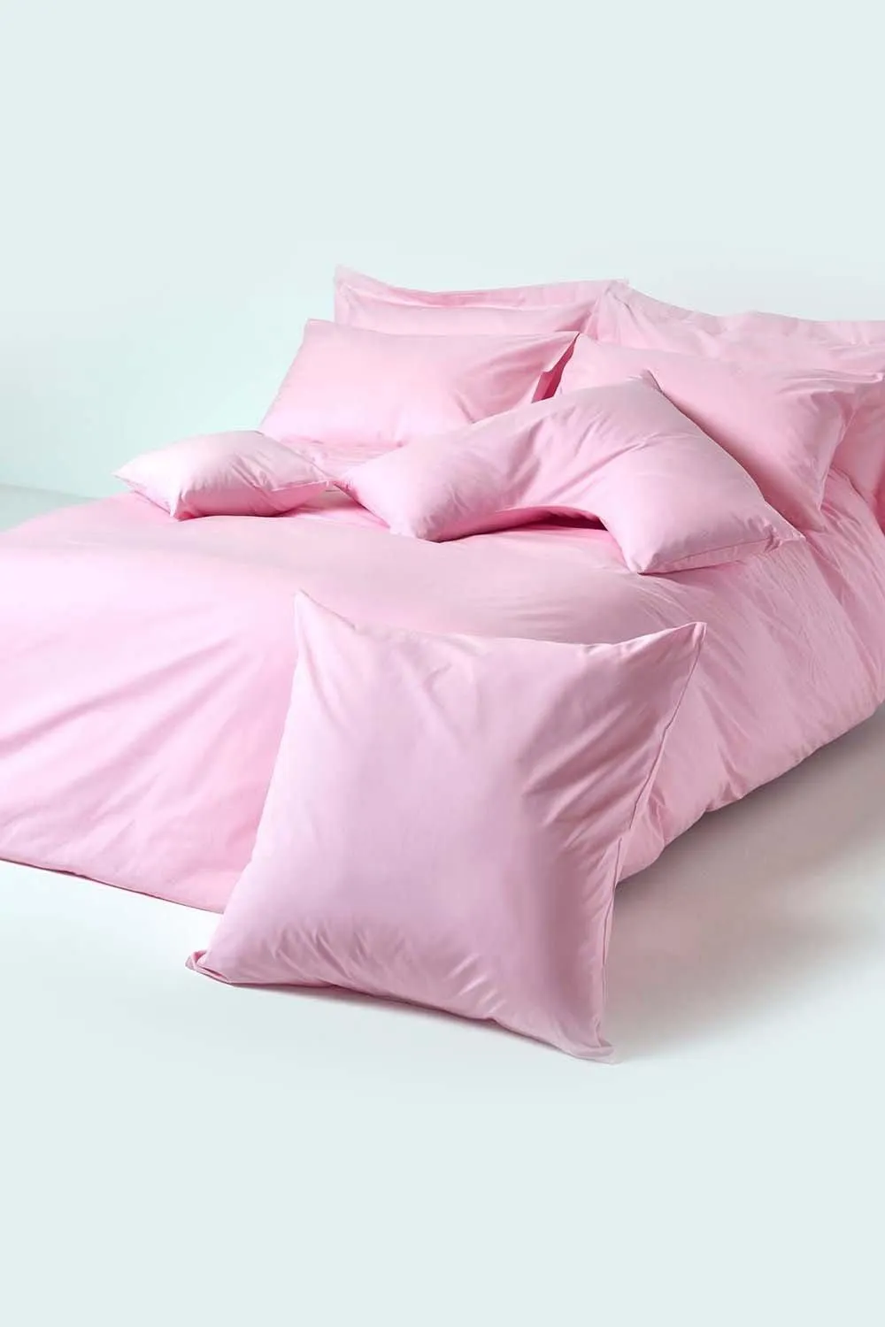 Homescapes Egyptian Cotton V Shaped Pillowcase 200 TC in Pink 5
