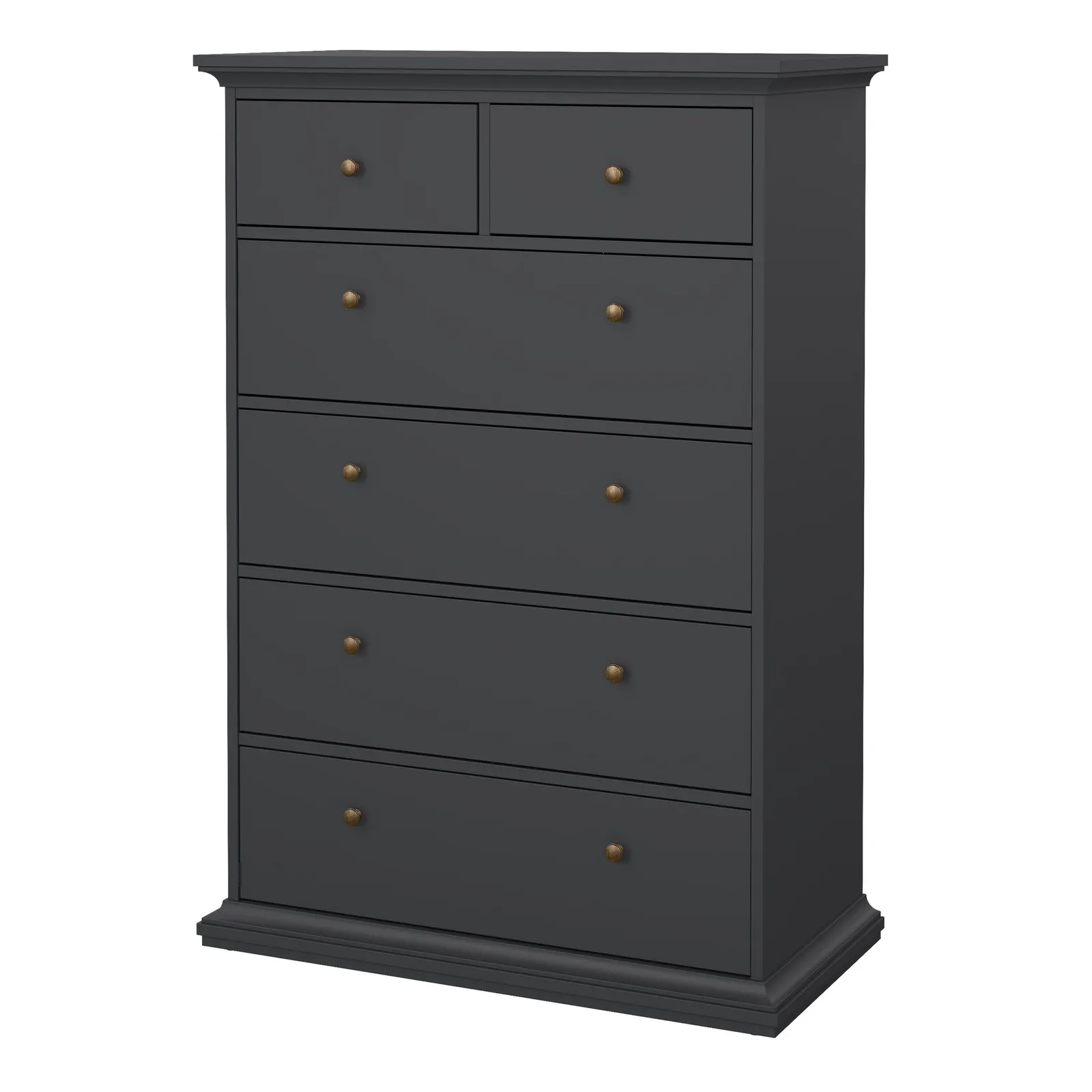 Furniture To Go Paris Chest of 6 Drawers in Grey 3