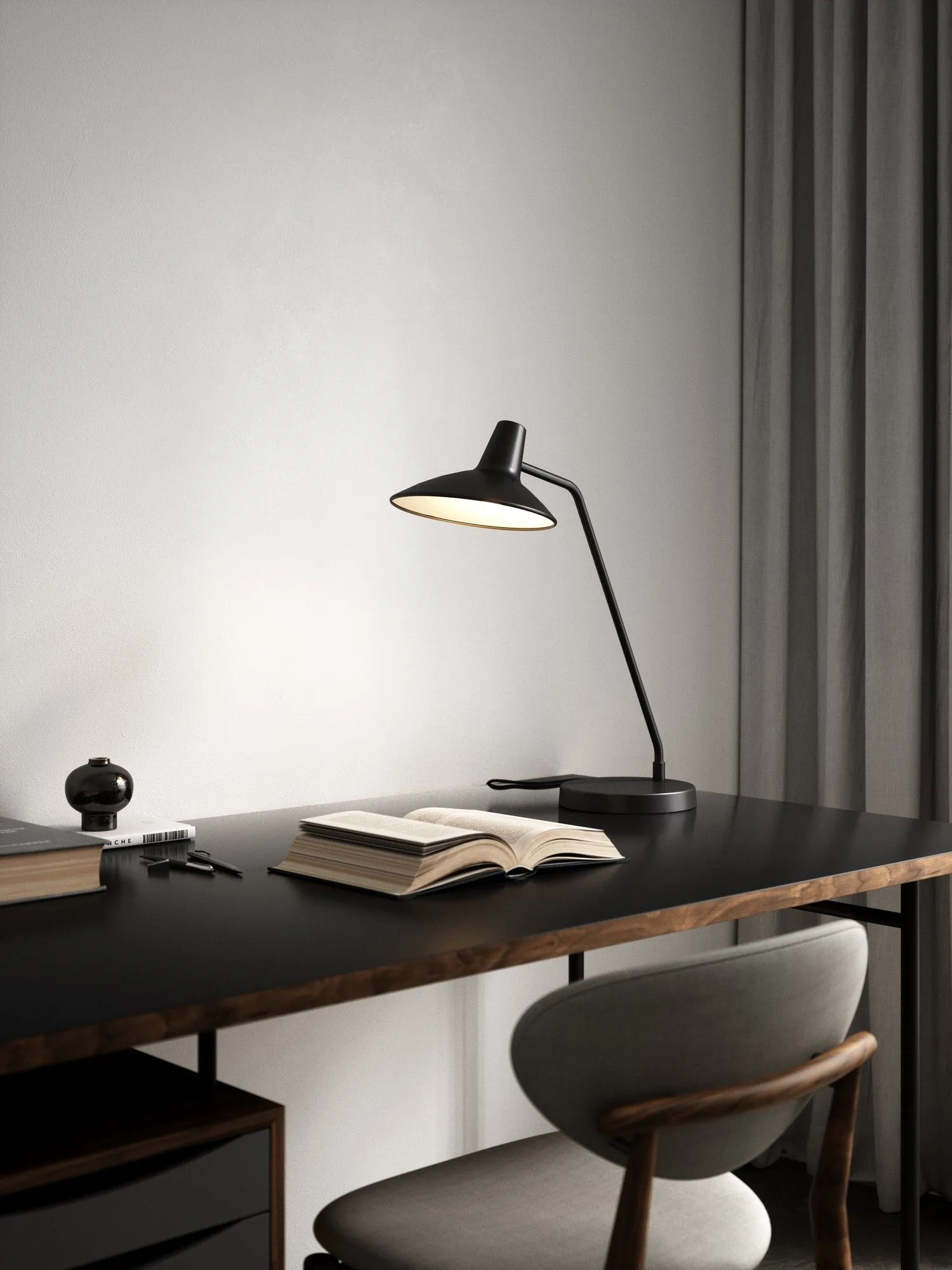 Nordlux Modern Indoor Table Lamp Black Metal E14 Adjustable Head - Mains Powered, IP20 4