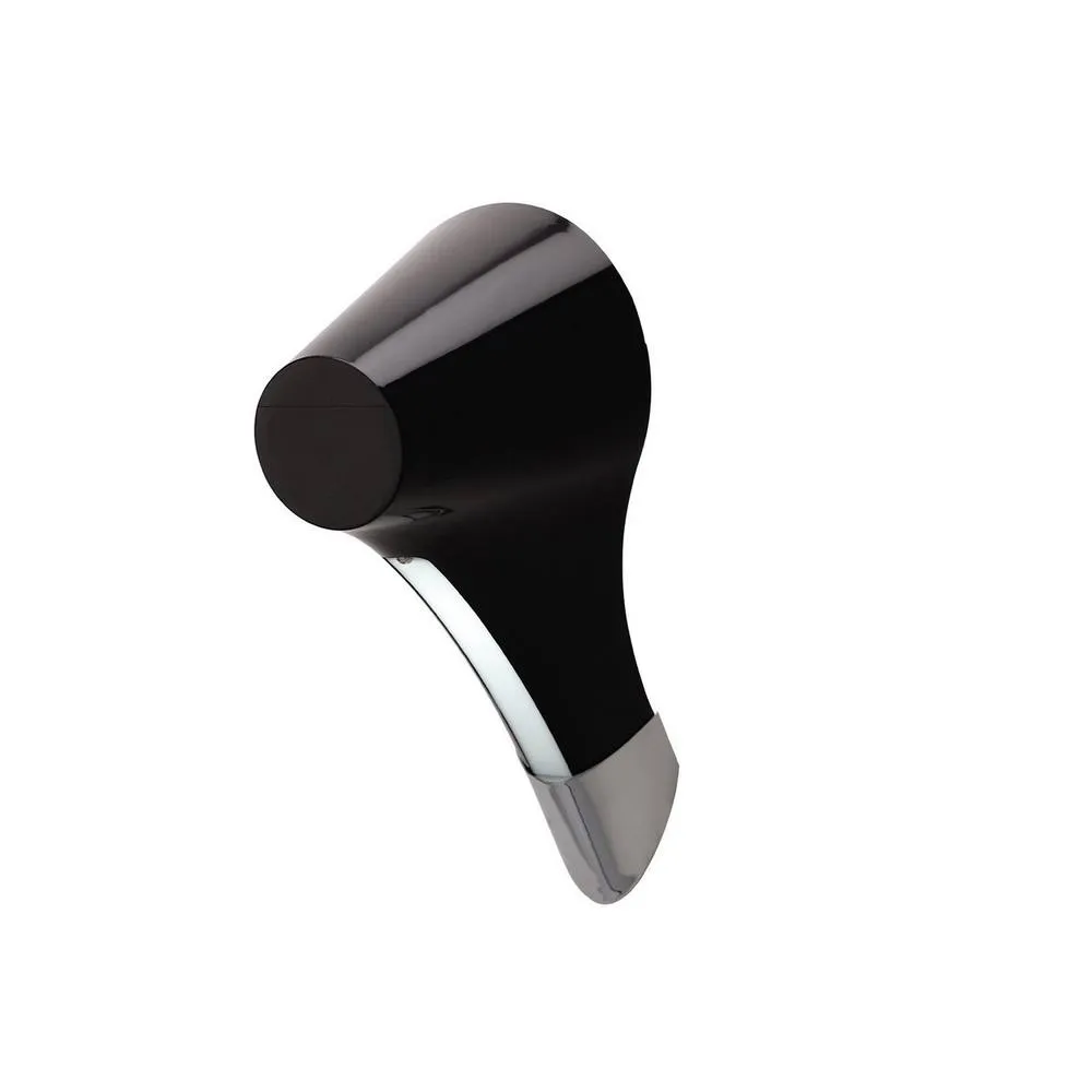 Netlighting Ora Wall Lamp 1 Light E27 Gloss Black White Acrylic Polished Chrome