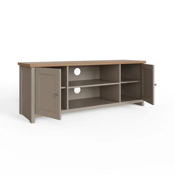 Lancaster TV Unit, Grey and Oak for TVs up to 55" 3