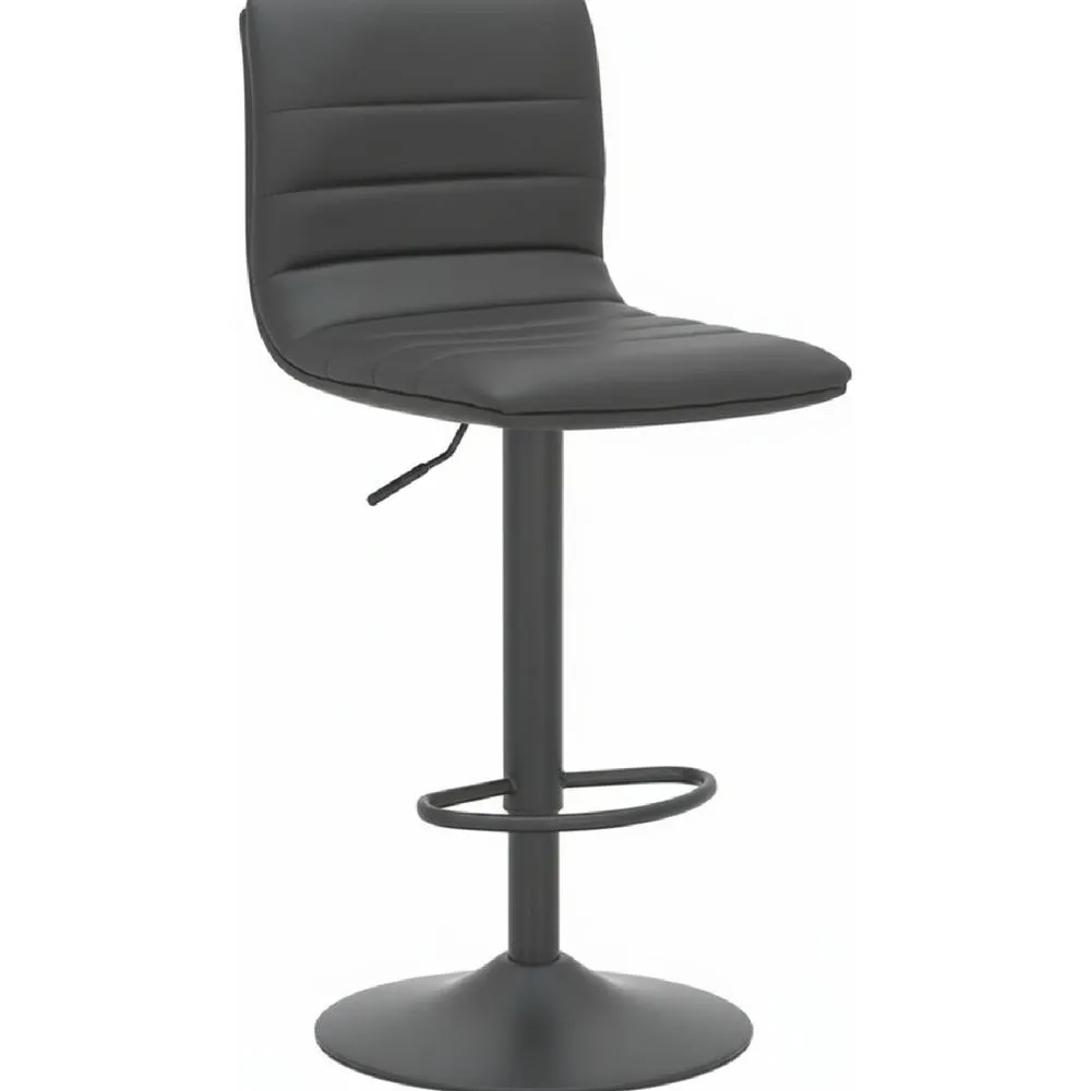 netfurniture Alsom Matt Black Bar Stool Black