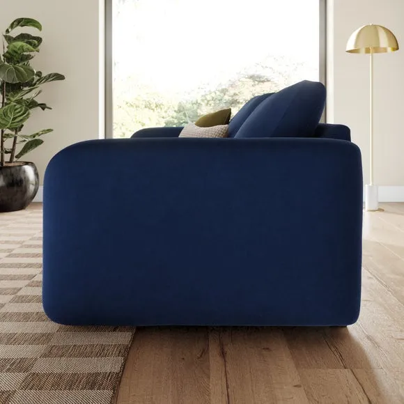 Luca Matte Soft Velvet 3 Seater Sofa 2