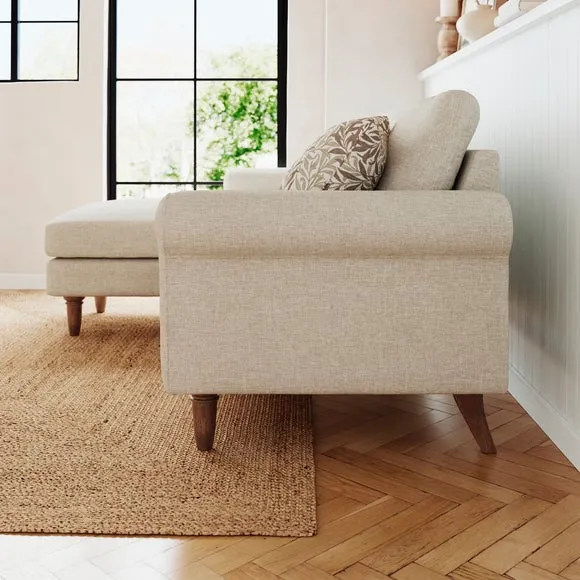 Maeve Compact Flatweave Corner Chaise Sofa 2
