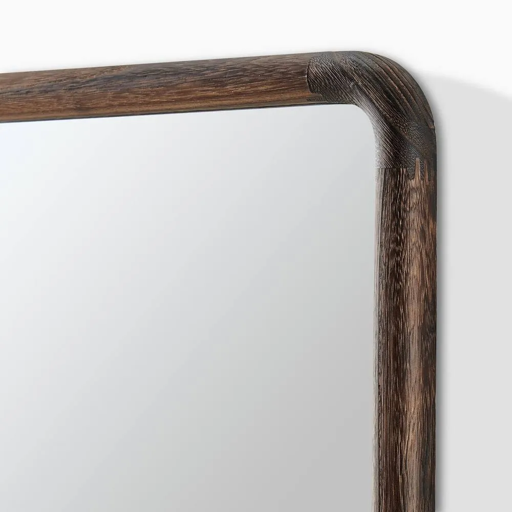 FurnitureboxUK Rowena Walnut Wood Large 120x80cm Rectangle Wall Mirror 6