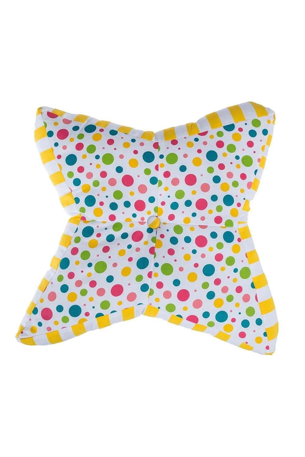 Homescapes Multi Polka Dots Star Floor Cushion