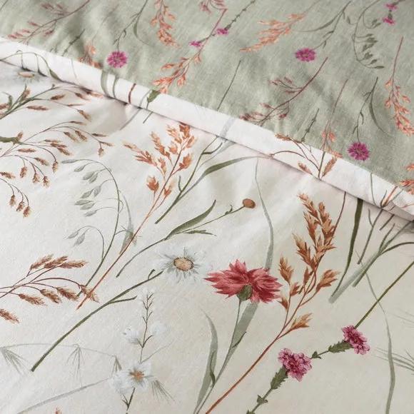 Catherine Lanfield Grasmere Floral 100% Brushed Cotton Duvet Cover & Pillowcase Set 4