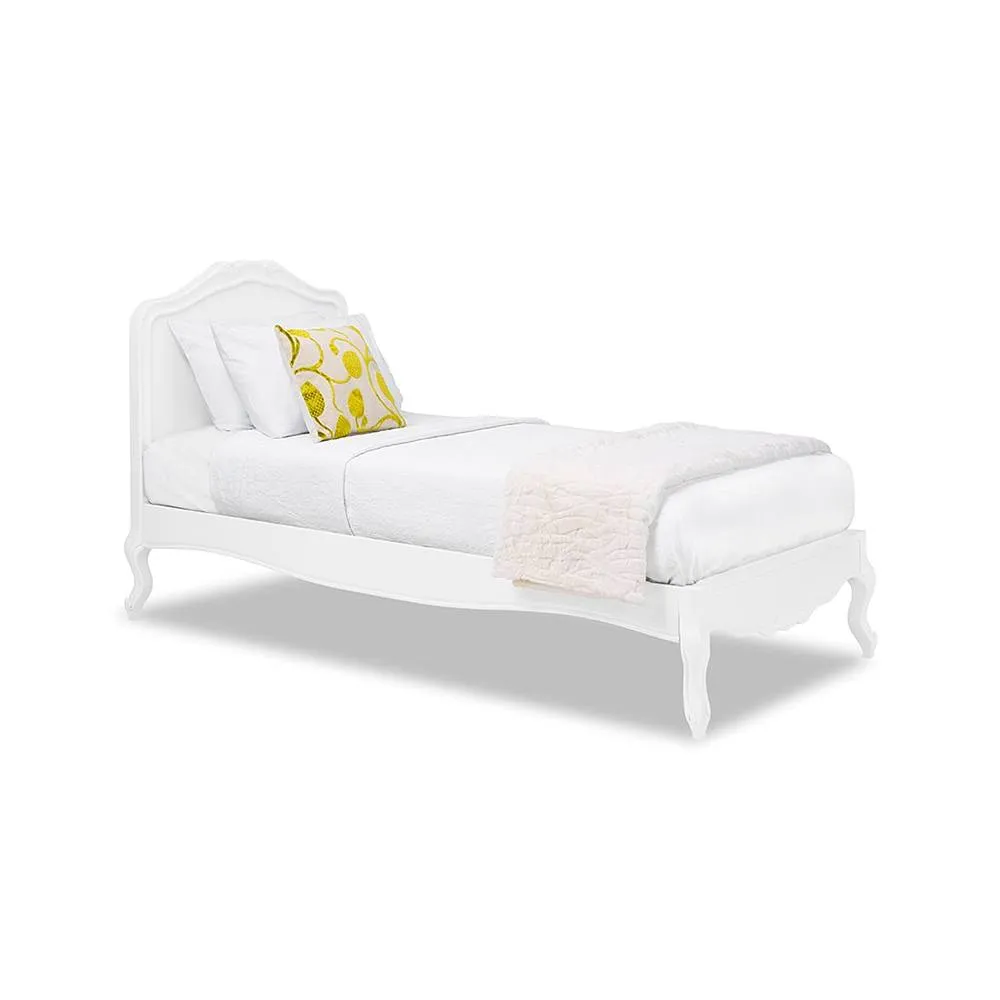Statement Furniture Juliette French Style 3ft Single Bed with Wooden Headboard in White 2