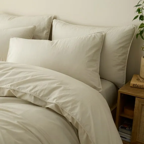 Soft Washed Cotton Standard Pillowcase Pair 1