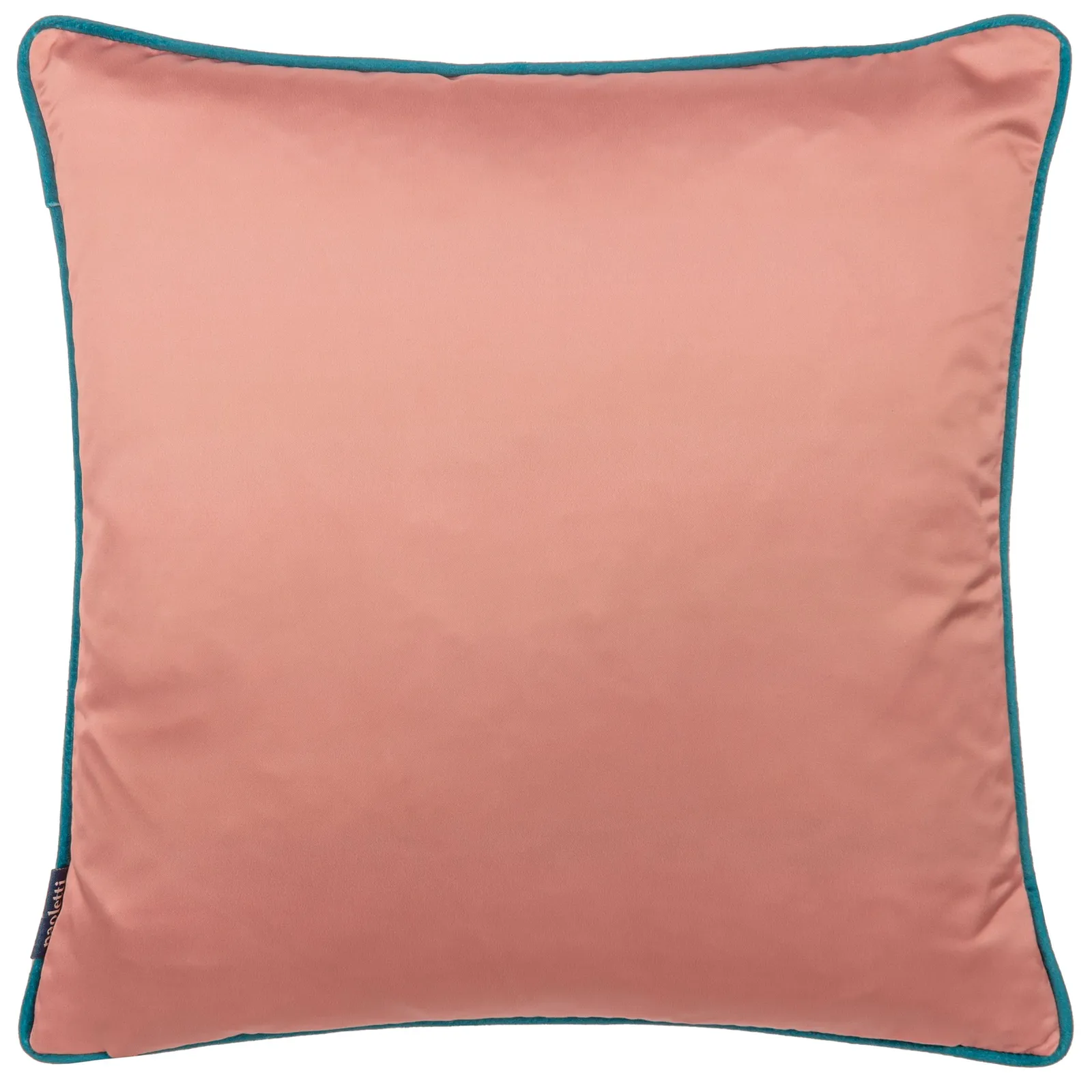 Paoletti Carnaby Chain Geometric Satin Cushion in Olive 3