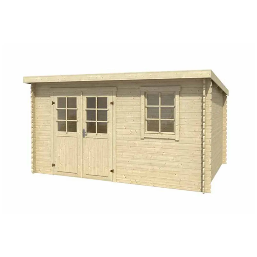 Lasita Maja Ltd Amira 275-Log Cabin, Garden Room, Home Office - L400xW313.9xH210.9 cm in Natural 2